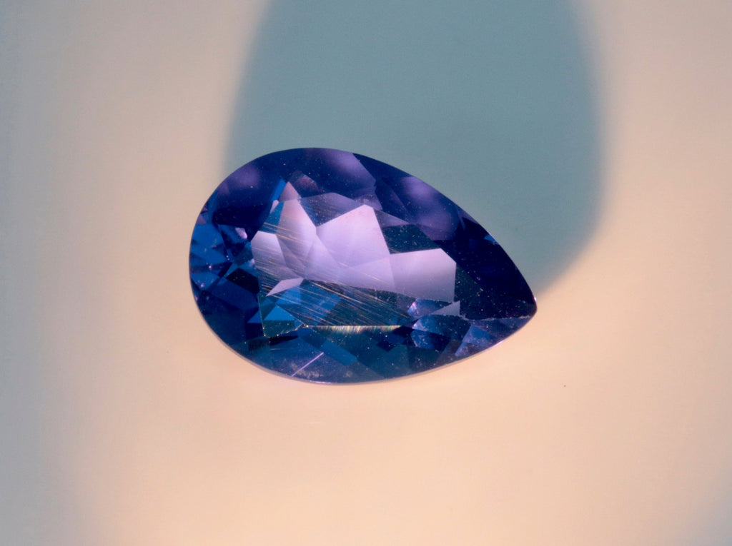 Natural Flourite Flourite Crystal Flourite Flourite Stone Blue Flourite Pear 15x10mm DIY Jewelry Supplies Color Change Flourite-Planet Gemstones