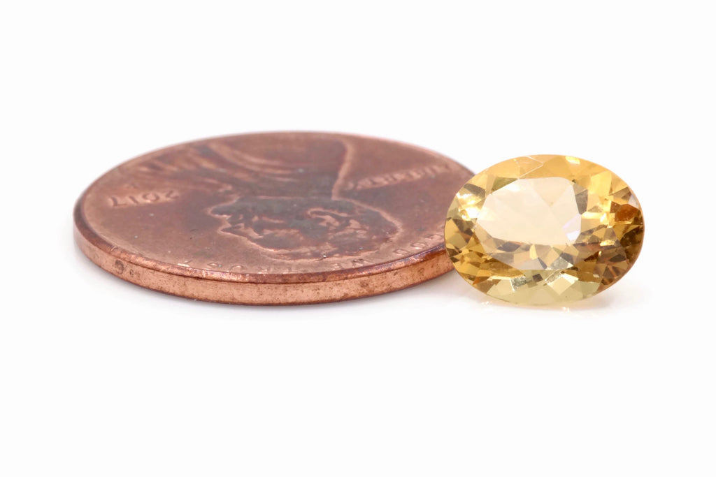Yellow Beryl Oval 9x7mm-Planet Gemstones