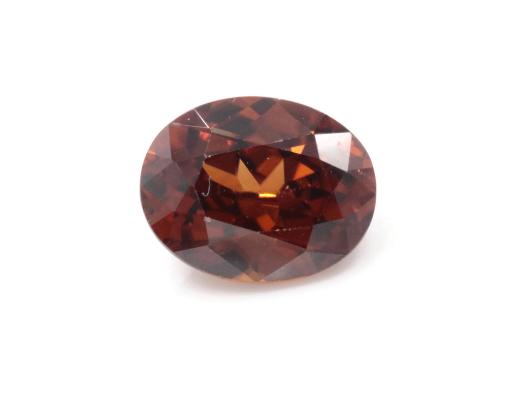 Natural Champagne Zircon Gemstone Faceted Zircon Loose Stone December Birthstone Genuine Champagne Zircon Faceted OV 9x7mm 5.70ct-Planet Gemstones