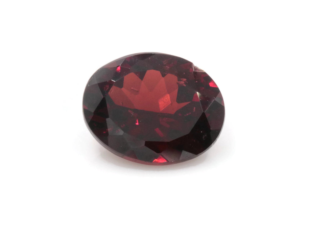 Natural Red Garnet | January Birthstone | Faceted Red Garnet loose gemstone | Mozambique Garnet 10x8mm 6.35ct-Planet Gemstones