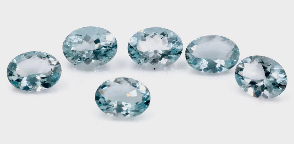 Aquamarine Oval 8x6mm-Aquamarine-Planet Gemstones