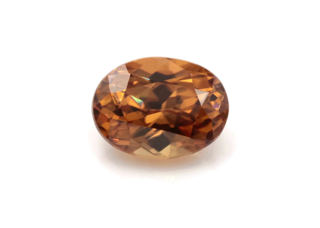Champagne Zircon Oval 8x6mm-Planet Gemstones