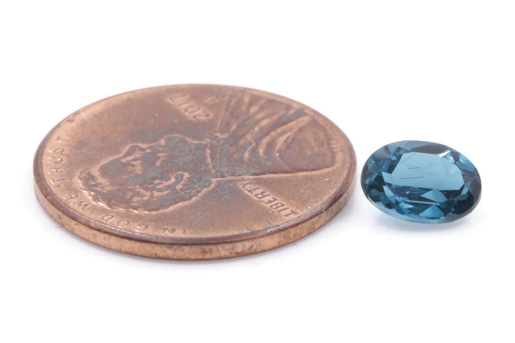 Natural Blue Topaz Gemstone Matching Pair Blue Topaz Faceted November Birthstone Blue Topaz Loose Blue Topaz OV 7X5mm 2cts SKU:111355-Planet Gemstones