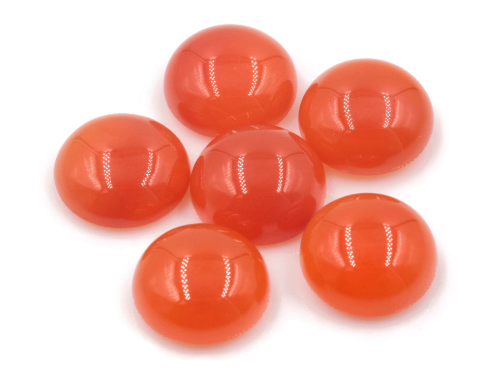 Natural Carnelian Gemstone red orange carnelian gem genuine carnelian Round cabochon, 10mm, 3.50ct DIY Jewelry DIY Jewelry Supplies-Planet Gemstones