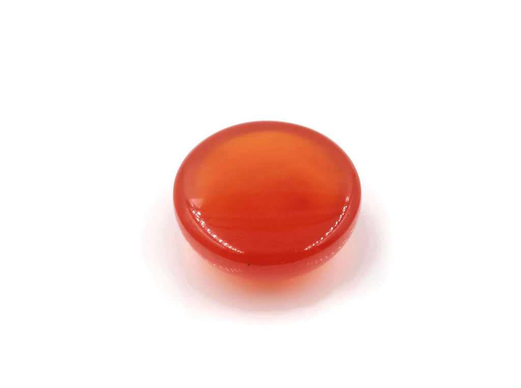 Natural Carnelian Gemstone red orange carnelian gem genuine carnelian Round cabochon, 10mm, 3.50ct DIY Jewelry DIY Jewelry Supplies-Planet Gemstones