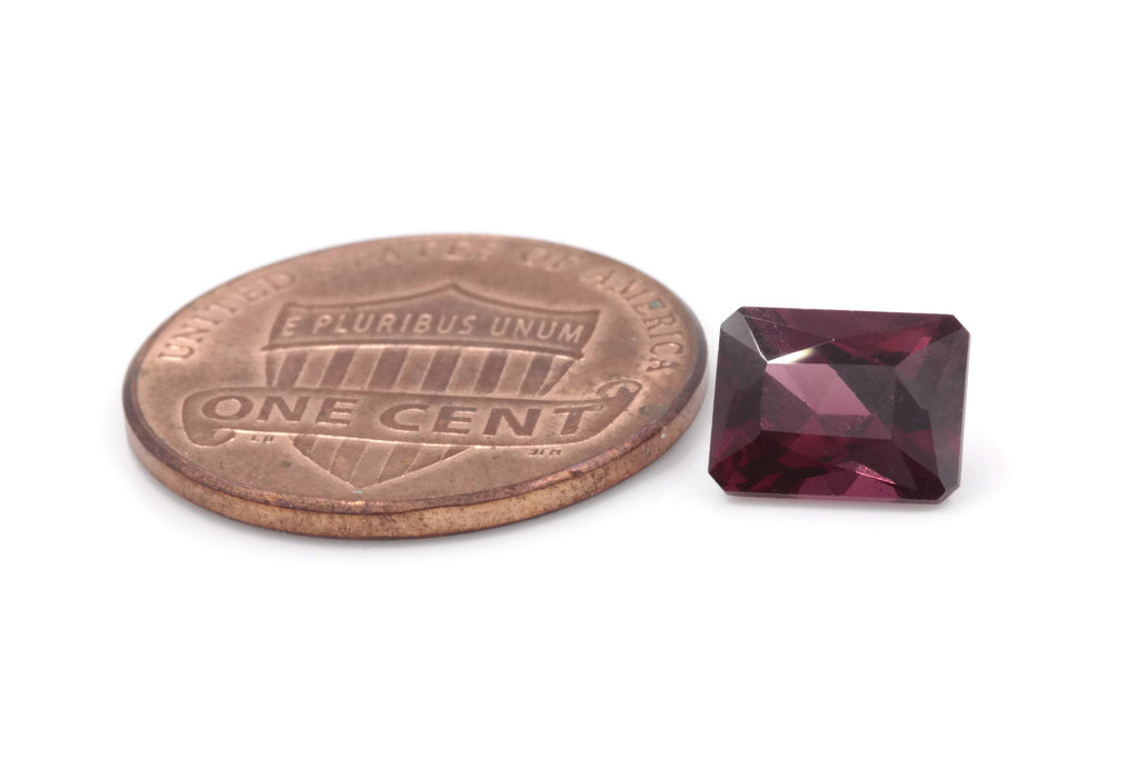 Natural Red Garnet 8x6mm Octagon 1.78ct January Birthstone Faceted Garnet gemstone DIY Red Garnet gemstone-Planet Gemstones