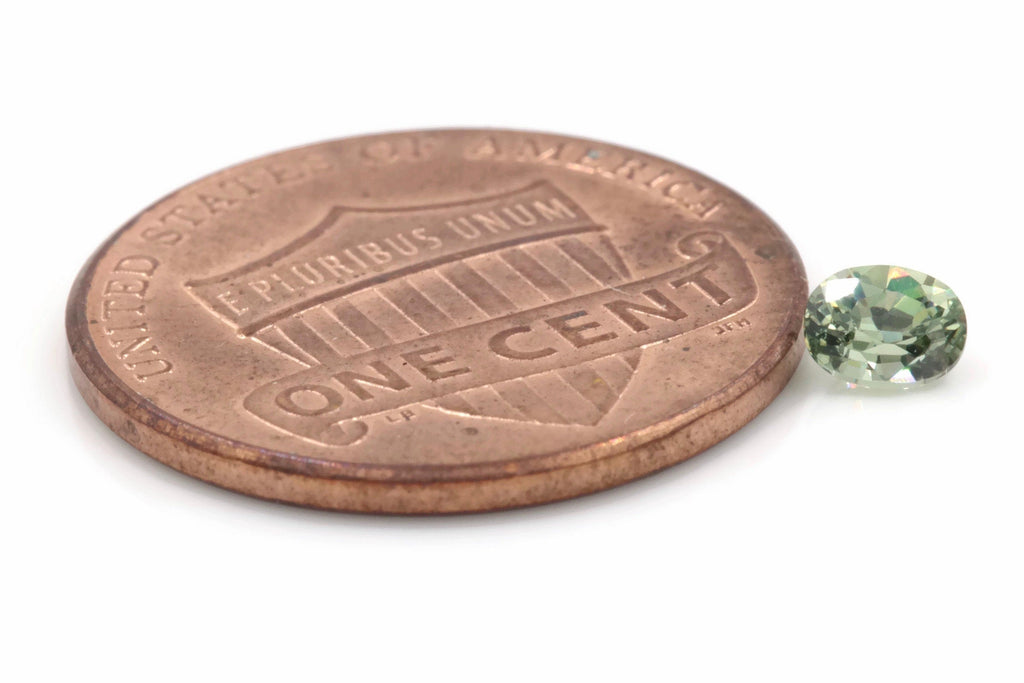 Demantoid Garnet Oval 4x3mm-Planet Gemstones