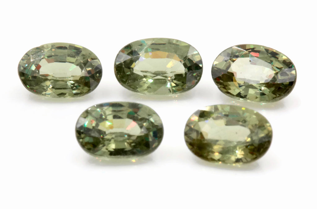 Demantoid Garnet Oval 4x6mm-Planet Gemstones