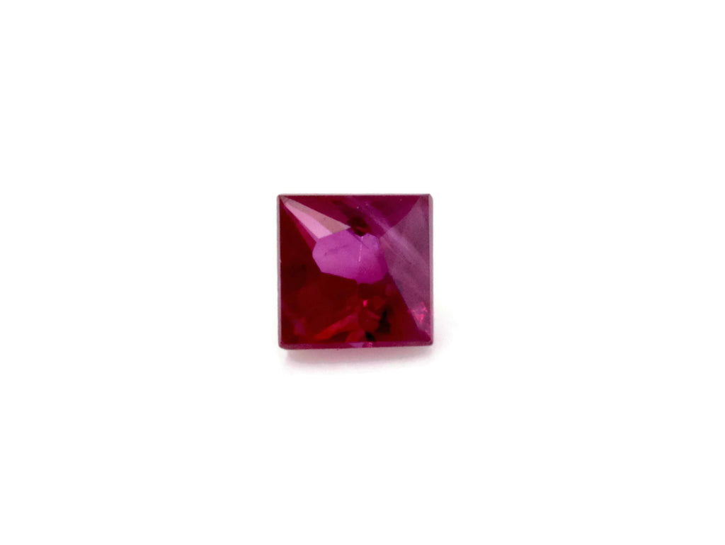 Natural Ruby Gemstone 2.3mm 0.10ct Square Cushion DIY Jewelry Ruby Loose Stone July Birthstone Genuine Ruby-Ruby-Planet Gemstones
