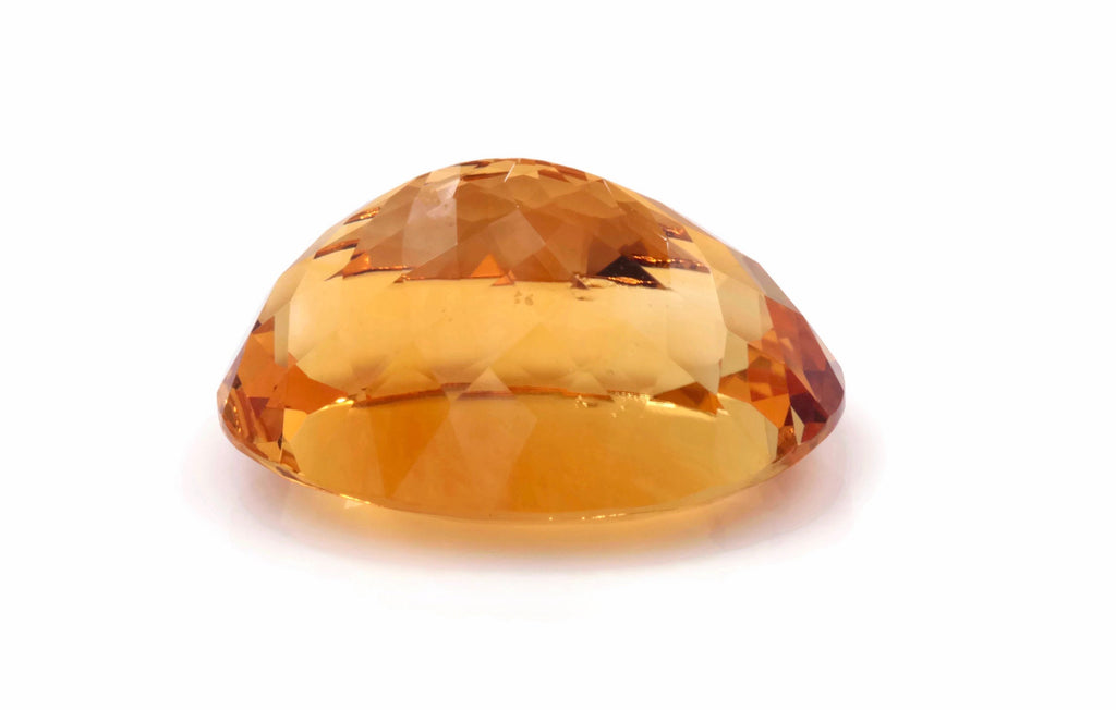 Natural Citrine Quartz Citrine Oval shape faceted Citrine Loose Gemstone November Birthstone Golden Citrine Quartz 28x18mm 38.9ct-Planet Gemstones