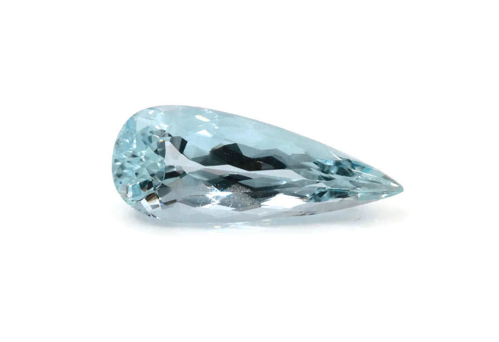 Natural Aquamarine 22x9mm March Birthstone DIY Jewelry Supplies Aquamarine Gemstone Blue Aquamarine Genuine Aquamarine-Aquamarine-Planet Gemstones