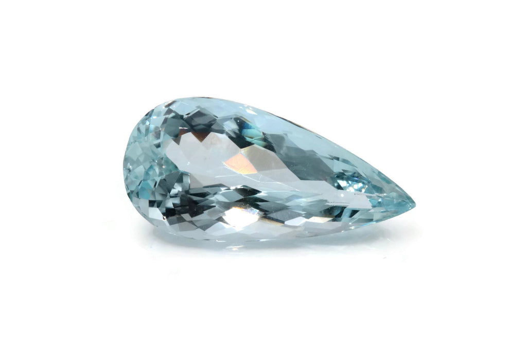 Natural Aquamarine 22x10mm March Birthstone DIY Jewelry Supplies Aquamarine Gemstone Blue Aquamarine Genuine Aquamarine-Aquamarine-Planet Gemstones