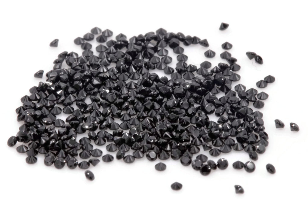 Black Spinel 12PCS 1mm-Planet Gemstones