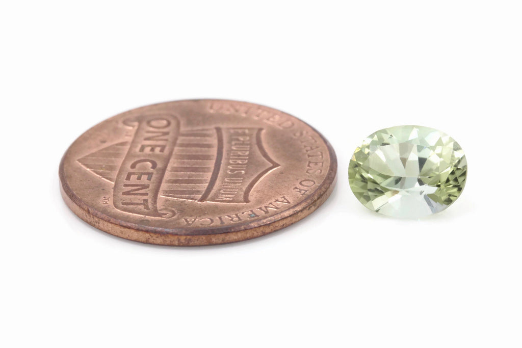 Green Tourmaline 8x6mm-Tourmaline-Planet Gemstones