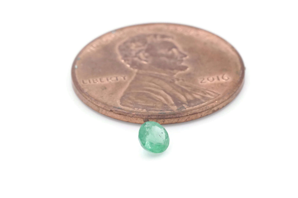 Emerald Natural Emerald May Birthstone Zambian Emerald Round Emerald Diy Jewelry Supplies Emerald Gemstone 0.15ct 3.5mm Emerald green-Emerald-Planet Gemstones