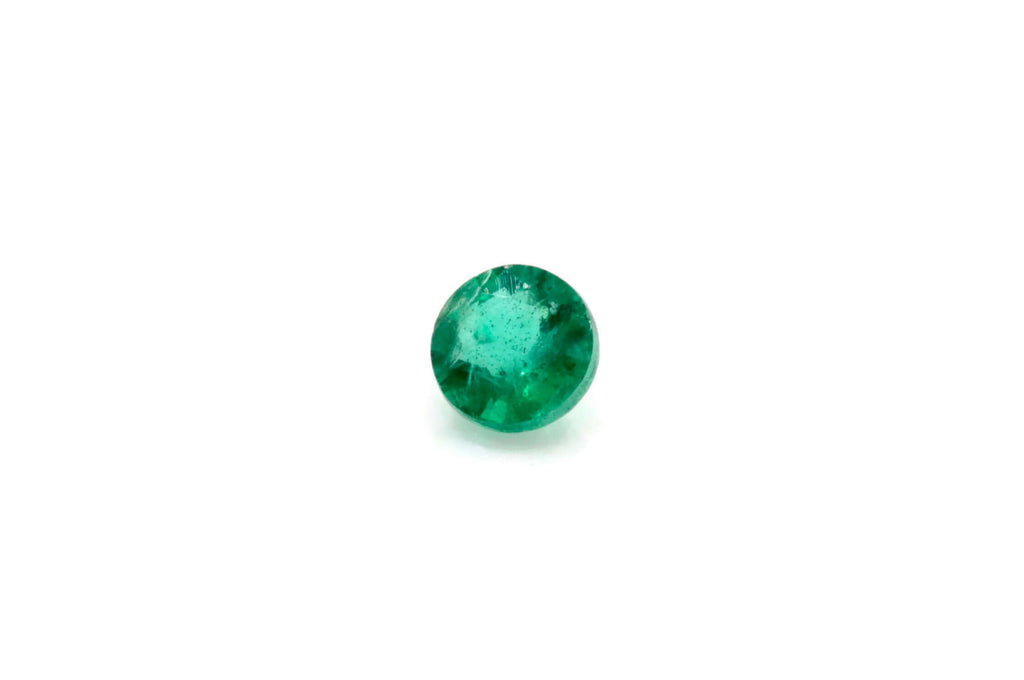 Emerald Natural Emerald May Birthstone Zambian Emerald Round Emerald DIY Jewelry Supplies Emerald Gemstone 0.11ct 3.25mm Emerald green-Emerald-Planet Gemstones