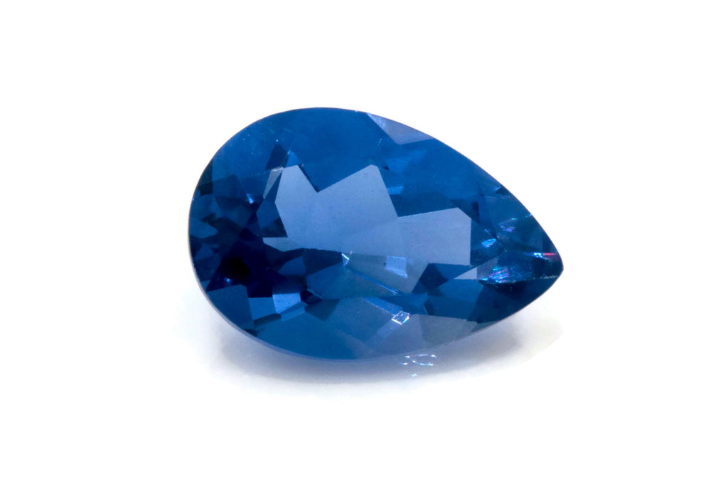 Natural Flourite Flourite Crystal Flourite Flourite Stone Blue Flourite Pear 15x10mm DIY Jewelry Supplies Color Change Flourite-Planet Gemstones