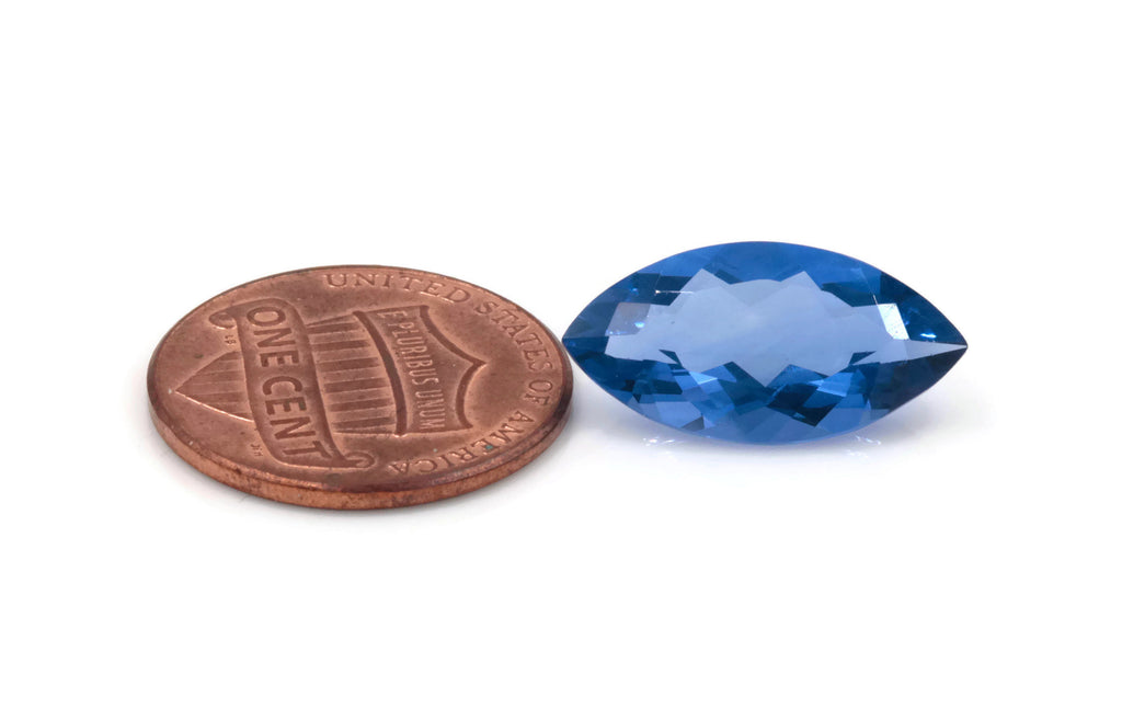 Natural Flourite Flourite Crystal Flourite Flourite Stone Blue Flourite Marquise 18x9mm DIY Jewelry Supplies Color Change Flourite-Planet Gemstones