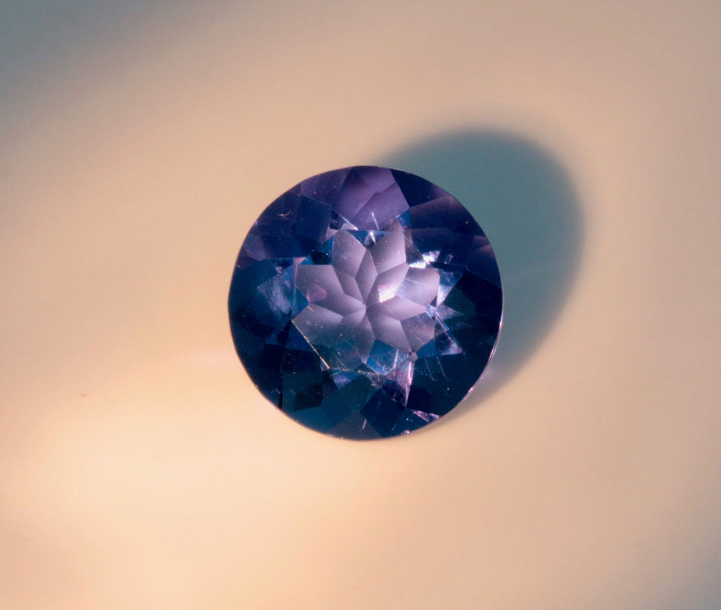 Natural Flourite Flourite Crystal Flourite Flourite Stone Blue Flourite 10mm Round DIY Jewelry Supplies Color Change Flourite-Planet Gemstones