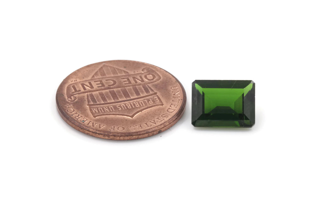 Chrome Diopside Octagon 9x7mm-Planet Gemstones