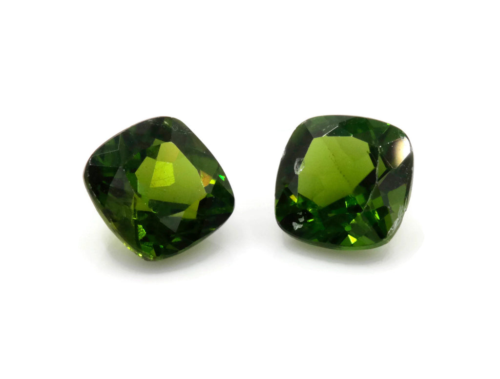Chrome diopside Square 6mm-Planet Gemstones