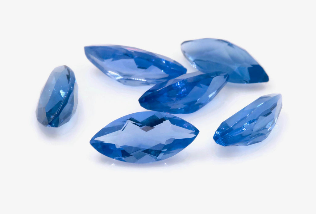 Natural Flourite Flourite Crystal Flourite Flourite Stone Blue Flourite Marquise 6x13mm DIY Jewelry Supplies Color Change Flourite-Planet Gemstones