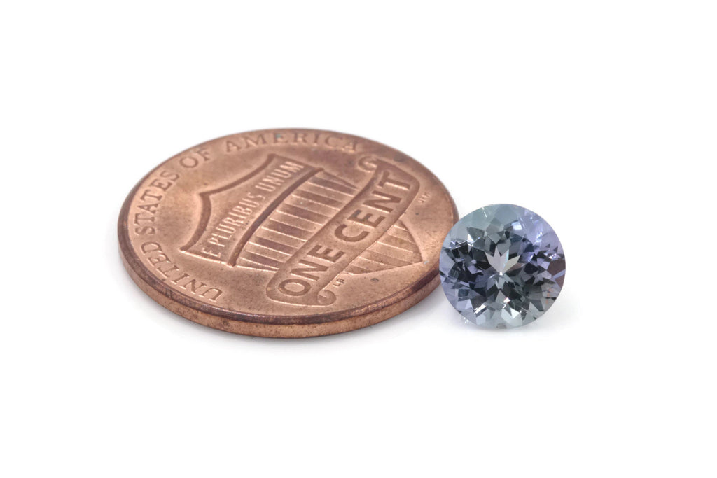 Natural tanzanite Tanzanite Gemstone December birthstone DIY Jewelry Tanzanite tanzanite DIY Jewelry Supplies RD 7mm-Tanzanite-Planet Gemstones