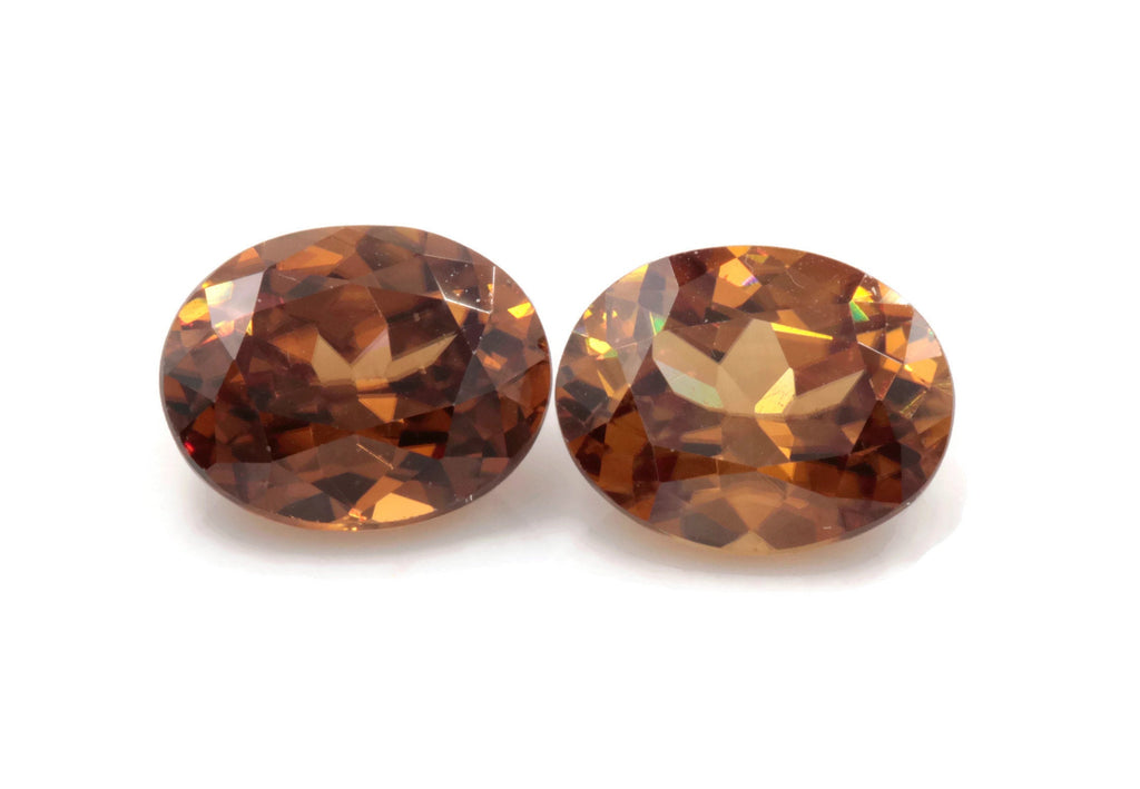 Champagne Zircon Oval 9x7mm-Planet Gemstones