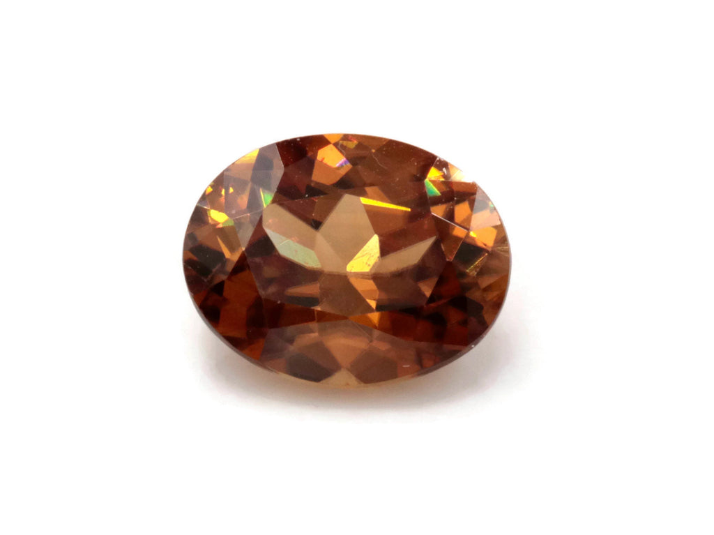 Champagne Zircon Oval 9x7mm-Planet Gemstones