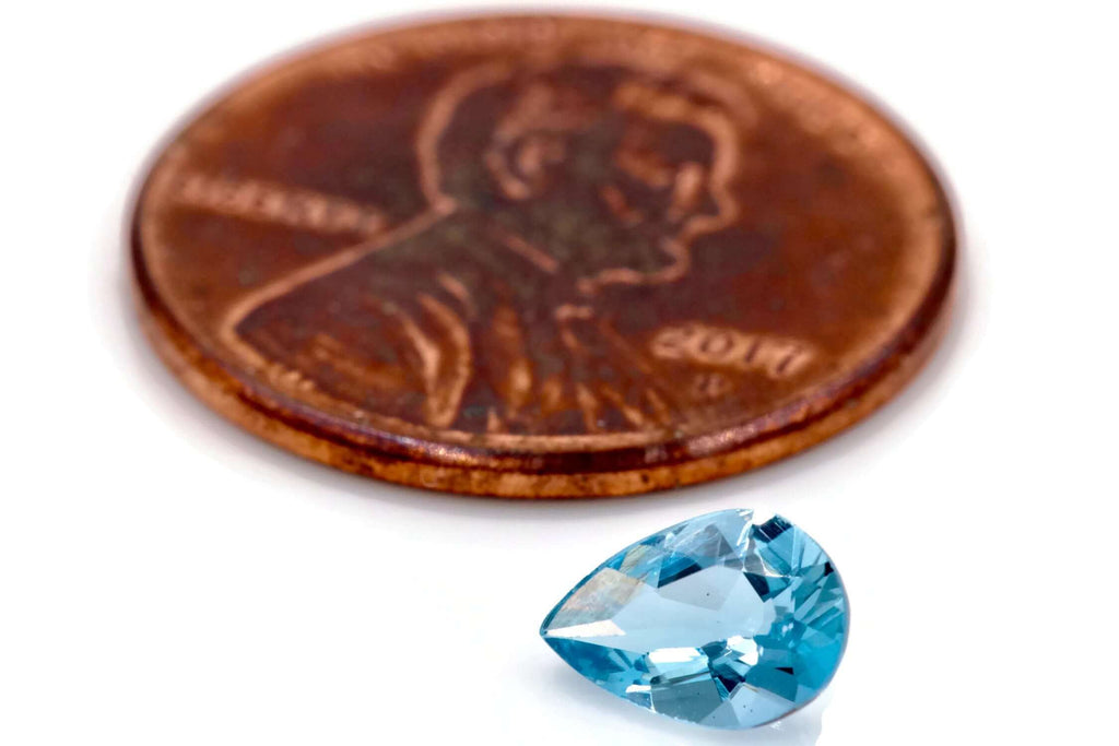 Aquamarine Natural Aquamarine March Birthstone DIY Jewelry Supplies Aquamarine Gemstone Blue Aquamarine Genuine Aquamarine 7x5mm 0.59ct-Aquamarine-Planet Gemstones