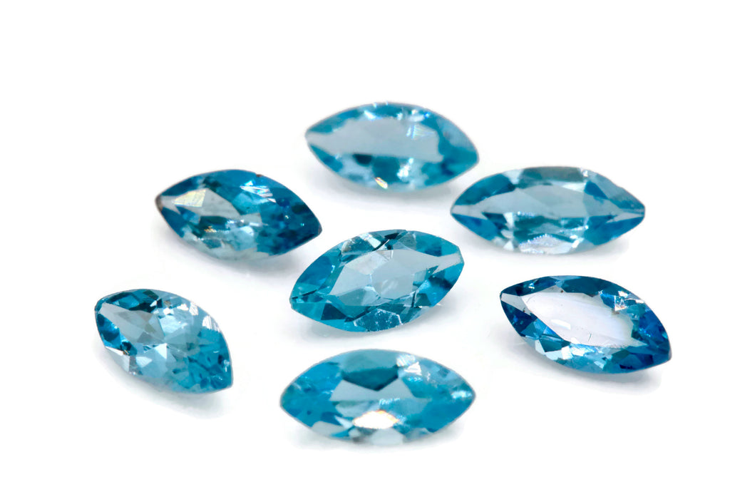 Natural Aquamarine 7x3.5mm 0.30ct-Aquamarine-Planet Gemstones