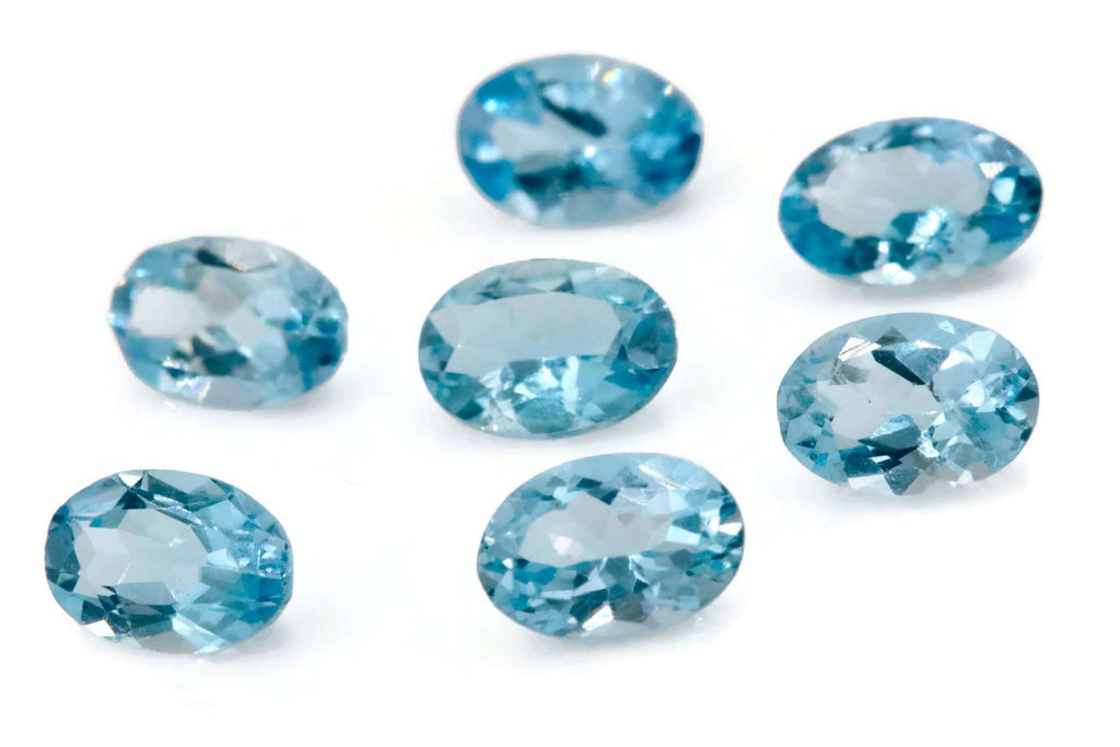 Aquamarine Natural Aquamarine 6x4mm 0.41ct-Aquamarine-Planet Gemstones