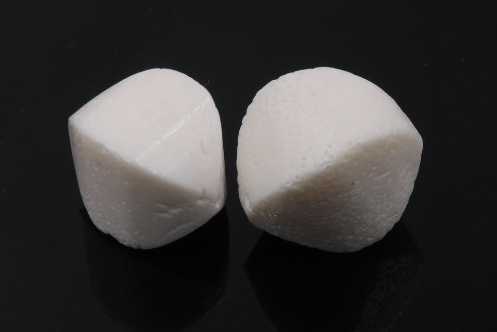 Natural White Coral Beads Fancy 17x26mm 2pcs SET DIY Jewelry Supplies Agate beads-Planet Gemstones