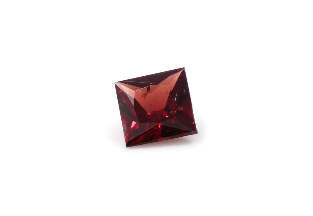 Natural Red Garnet Matching Pair 6mm Square 2.5ct January Birthstone Faceted Garnet gemstone DIY Red Garnet gemstone-Planet Gemstones