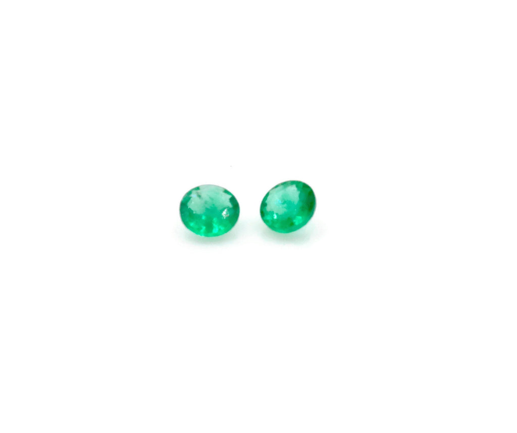 Emerald Natural Emerald May Birthstone Zambian Emerald Round Emerald Diy Jewelry Supplies Emerald Gemstone 0.082ct 2.25mm Emerald green-Emerald-Planet Gemstones