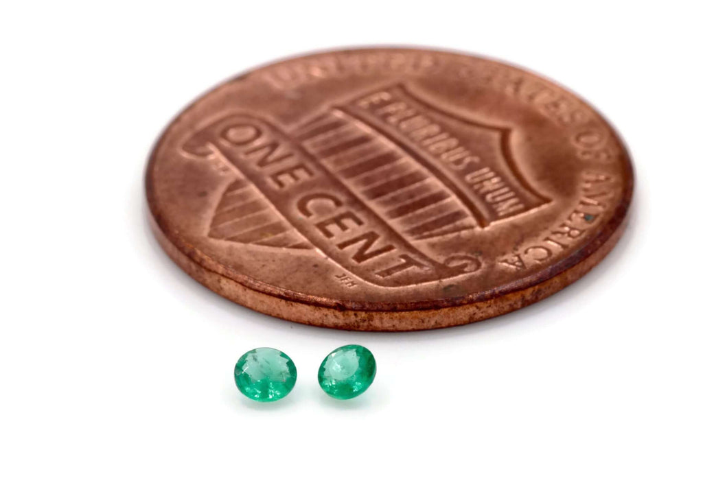 Emerald Natural Emerald May Birthstone Zambian Emerald Round Emerald Diy Jewelry Supplies Emerald Gemstone 0.082ct 2.25mm Emerald green-Emerald-Planet Gemstones
