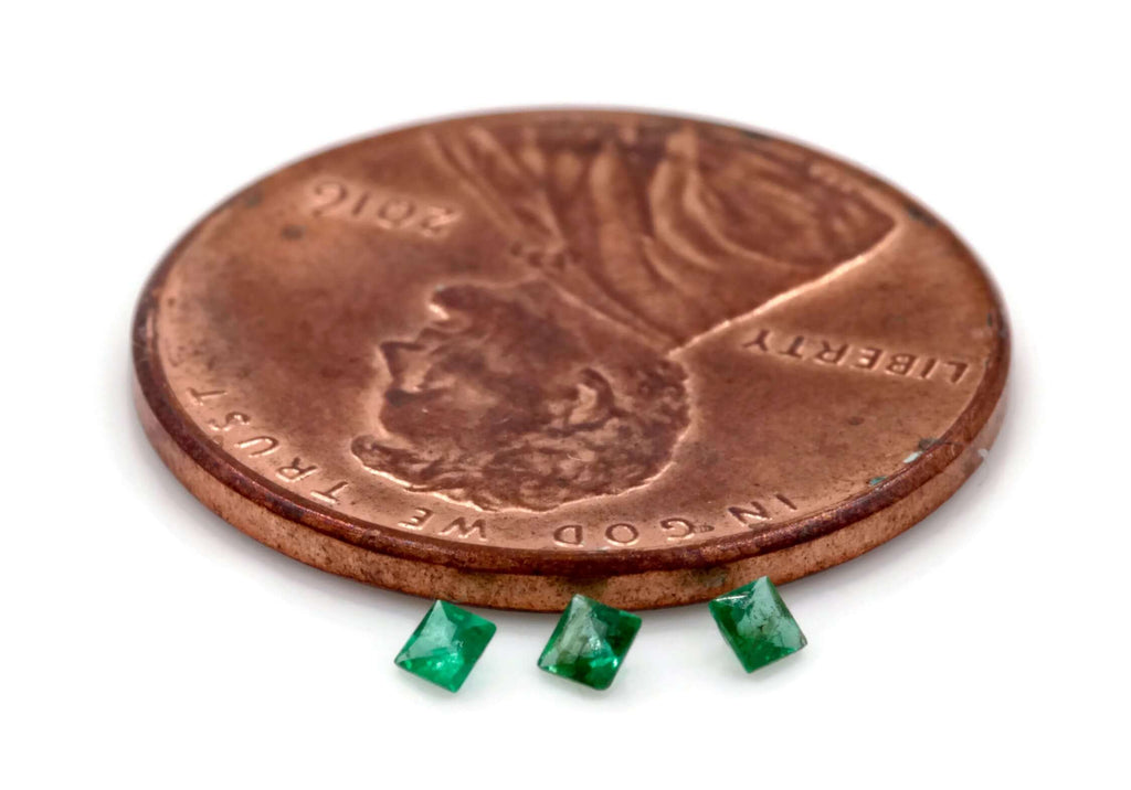 Emerald square 1.75mm-Emerald-Planet Gemstones