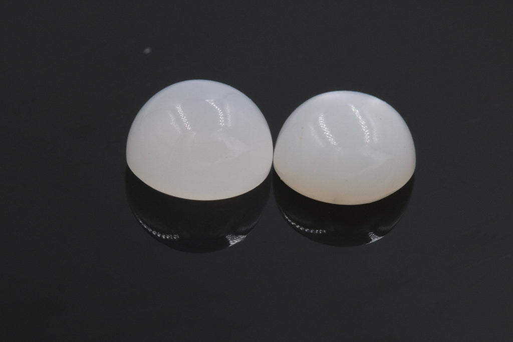 Moonstone cabs 8mm-Planet Gemstones