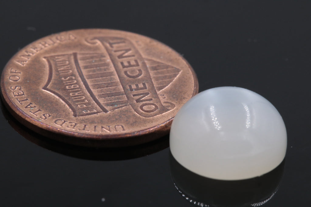 Natural Moonstone White moonstone June Birthstone Moonstone DIY jewelry Supplies Moonstone cabs 11mm 5.7ct-Planet Gemstones