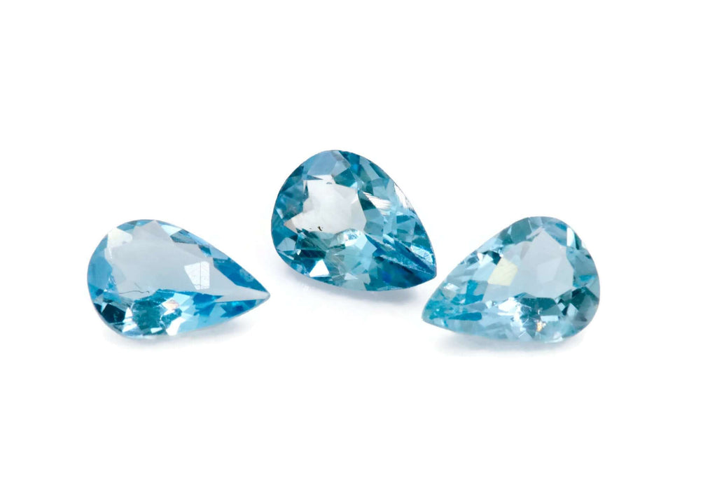 Aquamarine Natural Aquamarine March Birthstone DIY Jewelry Supplies Aquamarine Gemstone Blue Aquamarine Genuine Aquamarine 7x5mm 0.59ct-Aquamarine-Planet Gemstones