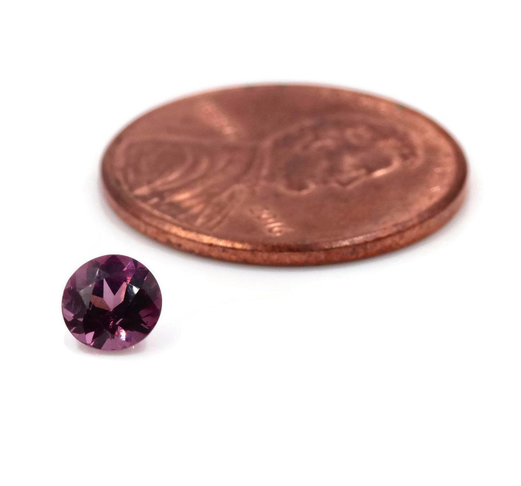 Natural Spinel Spinel Gemstone Genuine Spinel August birthstone Lavender SPINEL Purple Spinel 5mm Spinel Round 0.64ct-Planet Gemstones