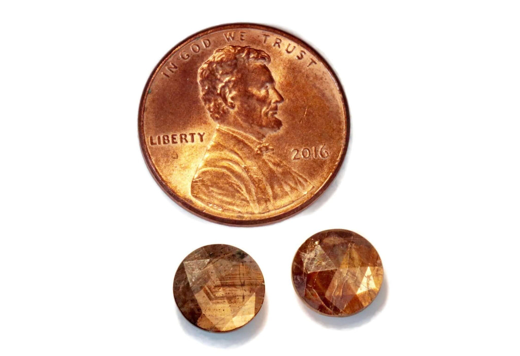 Gold Sheen Sapphire Round 6mm-Planet Gemstones