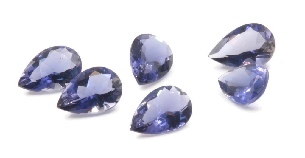 Natural Iolite Gemstone Faceted Iolite Stone Iolite Faceted Loose Iolite Vettrigemsusa 6x9mm Iolite Loose Stone DIY Jewelry Supplies 0.96ct-Planet Gemstones