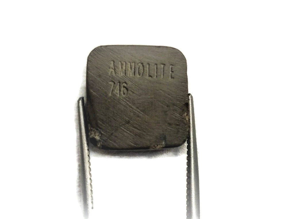 Natural Ammolite Gemstone | Cabochon Ammolite Loose Stone | Canadian Ammolite Gem | Genuine Ammolite (746) Square shape 5.8 ct-Planet Gemstones