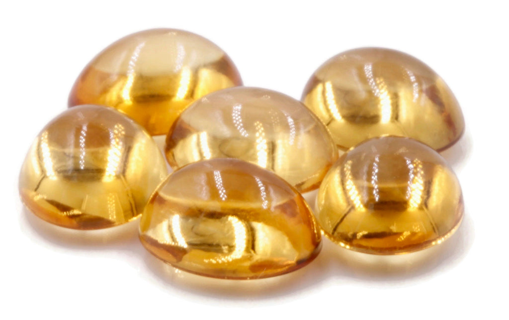 Natural Citrine Quartz Citrine Cabochon Citrine Gemstone November Birthstone DIY Jewelry Supply Golden Citrine Quartz 9x11mm 3.59ct-Planet Gemstones