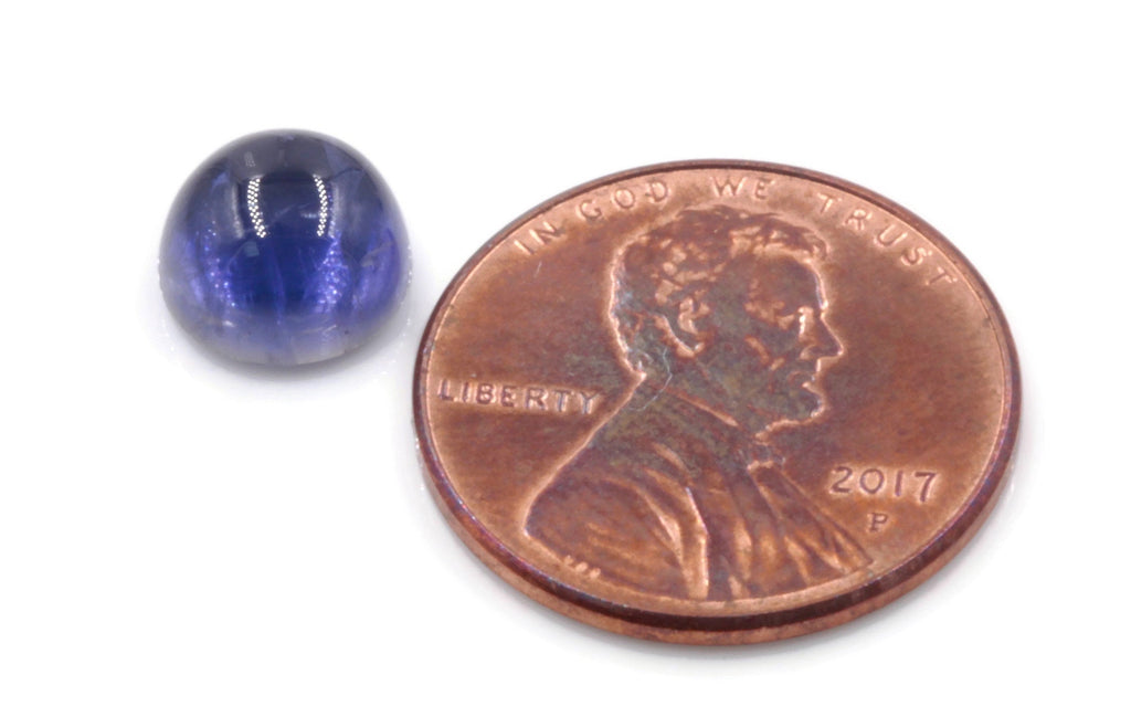 Natural Iolite Gemstone Cabochon Iolite Stone Iolite Loose Round Iolite Vettrigemsusa Iolite cabs Round Iolite Cabochons 8mm 1.72ct-Planet Gemstones
