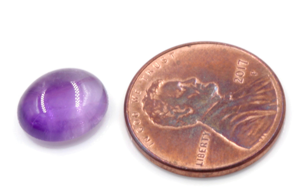 Natural amethyst gemstone amethyst cabochon loose stone genuine amethyst stone loose amethyst amethyst loose stone 11x9mm 3.67ct-Planet Gemstones