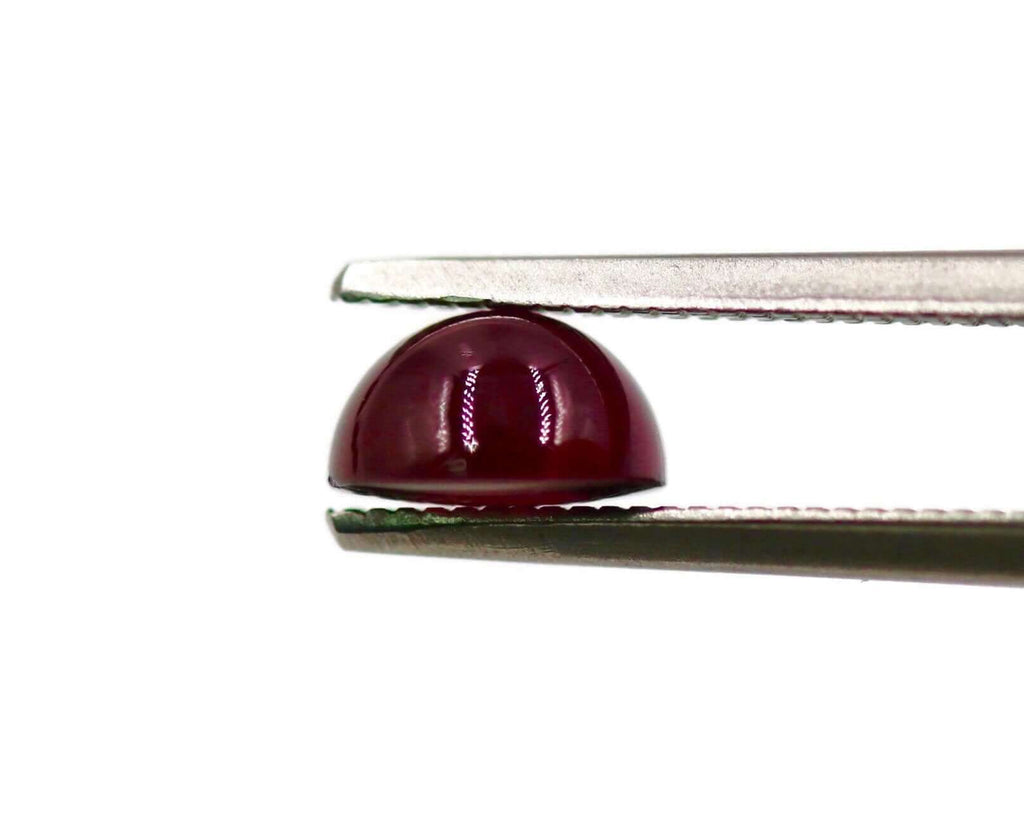 Garnet Natural Garnet January Birthstone Purple Garnet Garnet gemstone Rhodolite Garnet Garnet cabochon Red garnet DIY 7mm 1.97ct-Planet Gemstones