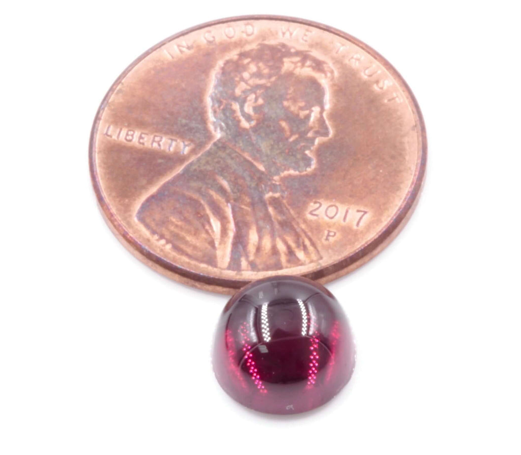 Garnet Natural Garnet January Birthstone Purple Garnet Garnet gemstone Rhodolite Garnet Garnet cabochon Red garnet DIY 8mm 2.93ct-Planet Gemstones