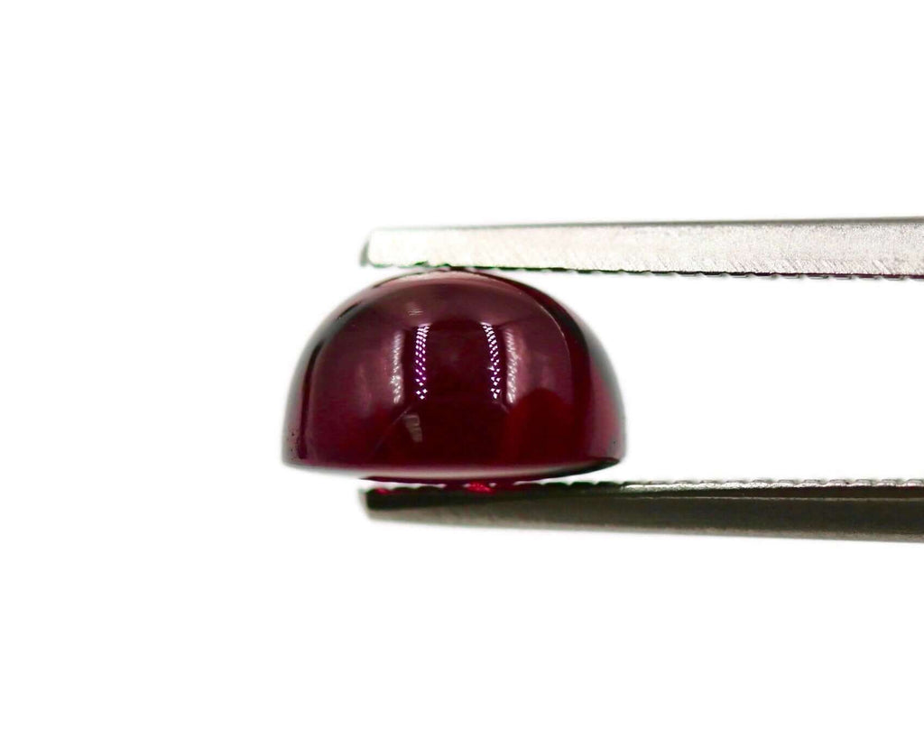 Garnet Natural Garnet January Birthstone Purple Garnet Garnet gemstone Rhodolite Garnet Garnet cabochon Red garnet DIY 8mm 2.93ct-Planet Gemstones